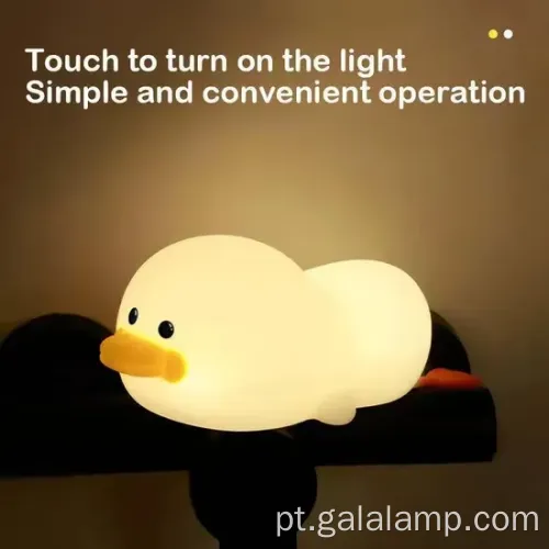 Luz de pato encantador para crianças de cabeceira de cabeceira